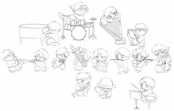 Dàn nhạc giao hưởng - bản sketch idea
